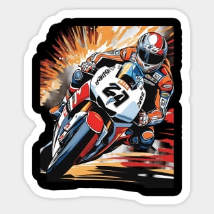 Racing Motorcycle Sticker